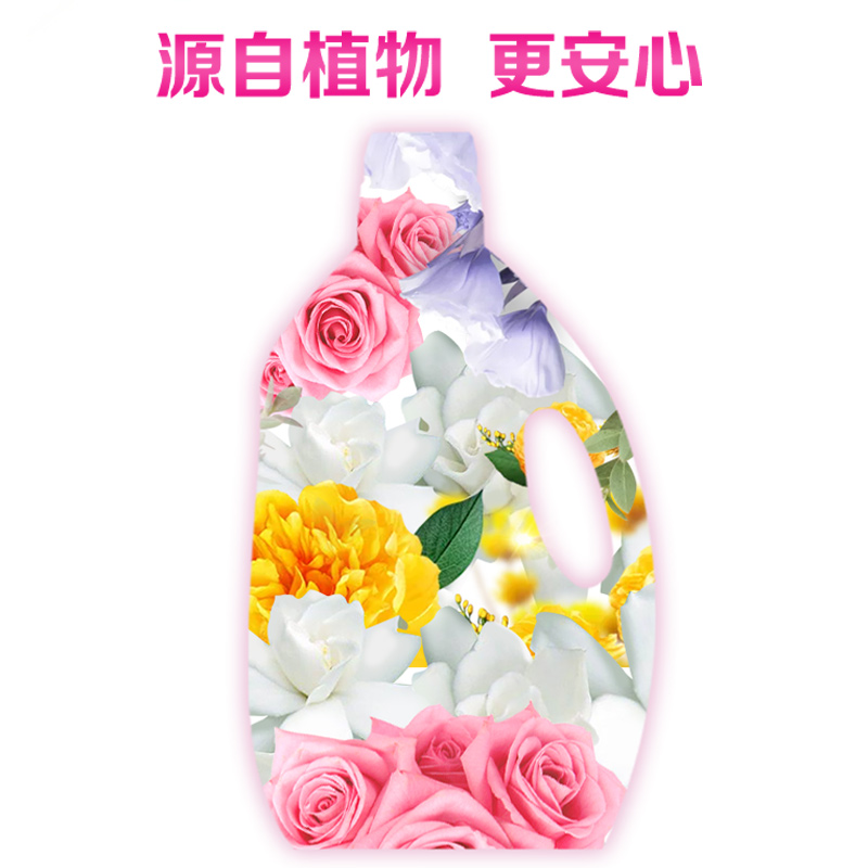 超能香氛柔顺剂2.68kg花漾栀子源自植物柔软亲肤高清大图