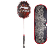 李宁LINING国家队赞助用拍全碳素羽毛球拍N55 N50谌龙 N50红色