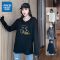 真维斯女春秋长袖t恤上衣ins女装时尚新潮款学生韩版宽松纯棉衣服