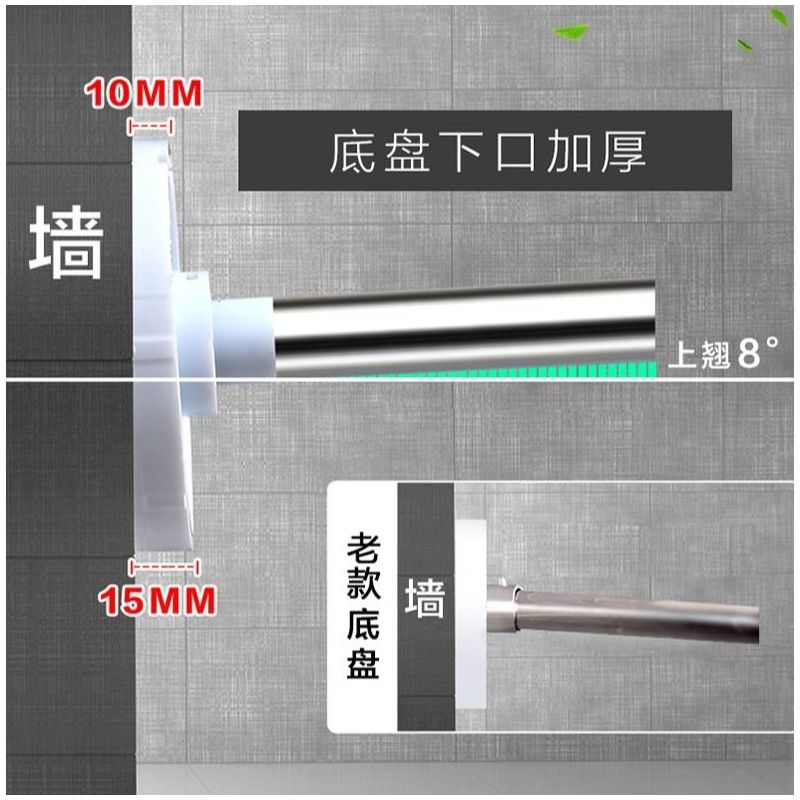浴帘套装免打孔弧形伸缩浴室浴帘杆防水卫生间加厚隔断帘子挂帘布|打孔伸缩B款（纯不锈钢款） 小海星（PEVA）
