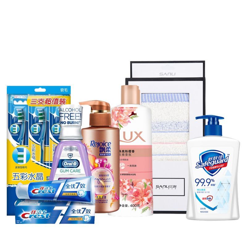飘柔(Rejoice) 家庭礼包1105g+250ml+1组+1盒