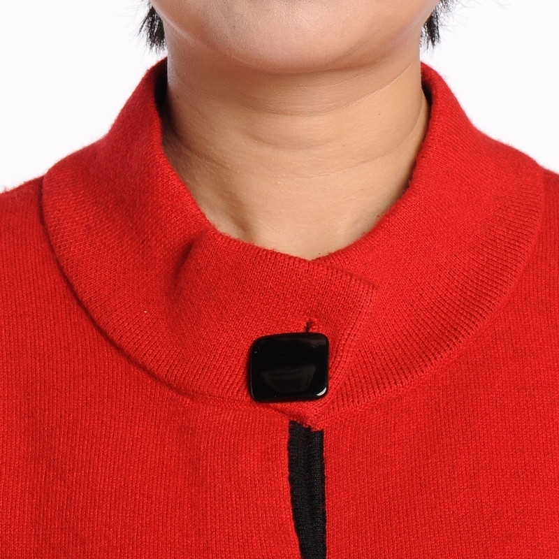 中老年羊绒衫女士开衫 老年人奶奶毛衣外套 中老年秋冬装加厚女装