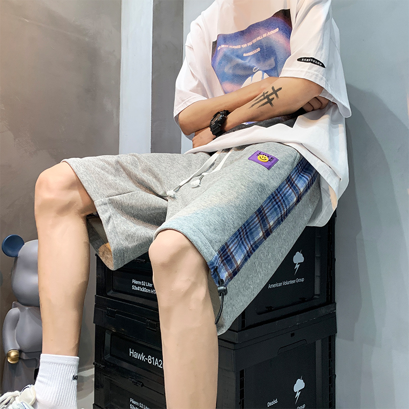 真维斯短裤男士夏季薄款直筒宽松冰丝速干五分休闲裤潮牌运动裤子