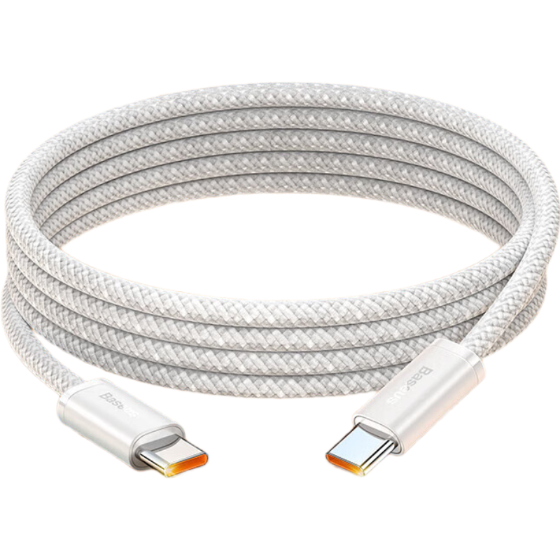 倍思 双头type-c数据线 PD100W快充线c to c车载充电线5A适用苹果iPhone15/iPad华为笔记本