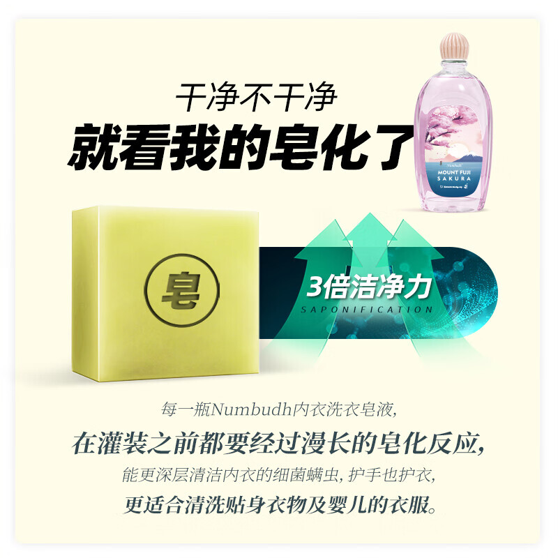 南堡内衣洗衣皂液-富士山の樱花 505ml高清大图