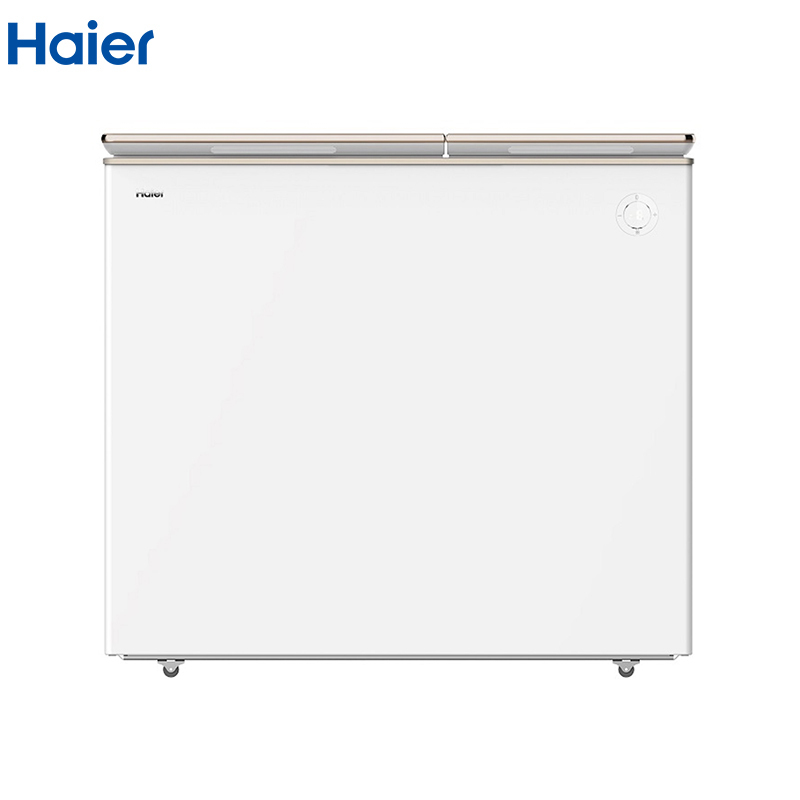 海尔(Haier)182升家用商用卧式冰柜冷柜冷藏冷冻柜小冰箱 减霜80% 大冷冻小冷藏 一级能效 FCD-182XES