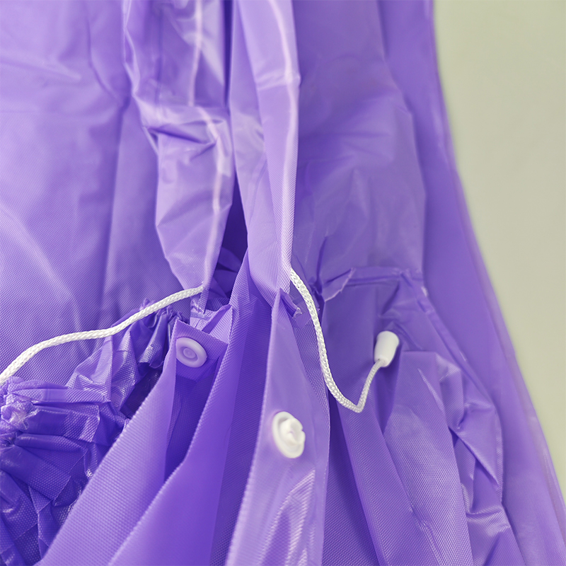 鸽护 加厚非一次性雨衣 紫色宽口加厚款140g 件高清大图