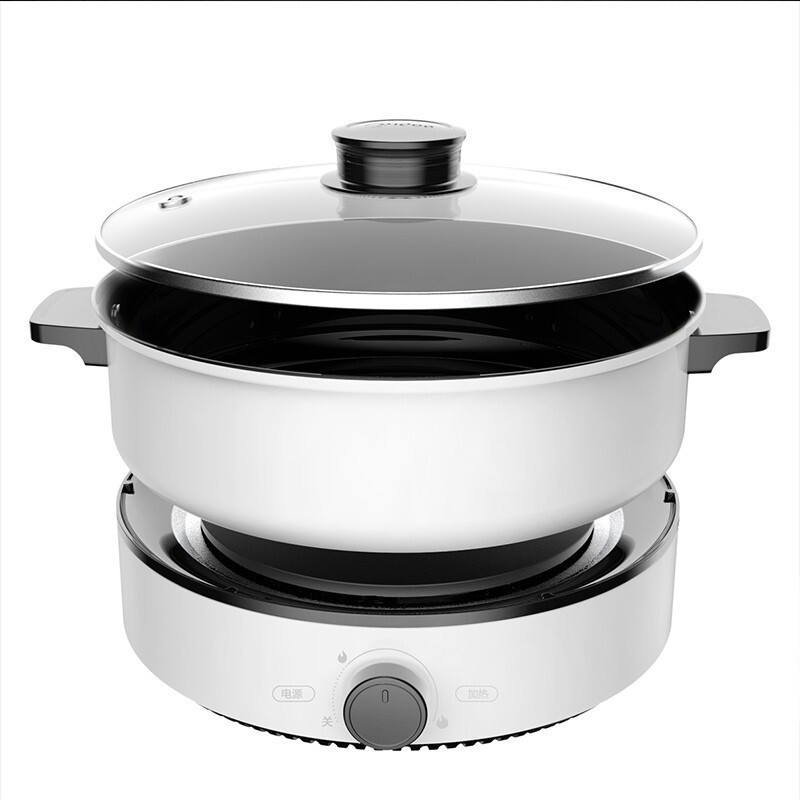 美的(midea)多用途锅电煮锅炒菜烧烤一体锅鸳鸯电火锅家用煎烤机多