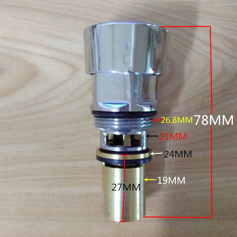 洗面盆配件连体六角头阀芯+手轮高清大图