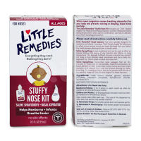 美国进口Little Remedies宝宝洗鼻水 日常护理 鼻腔护理 生理盐水通鼻塞滴鼻剂+吸鼻器15ml