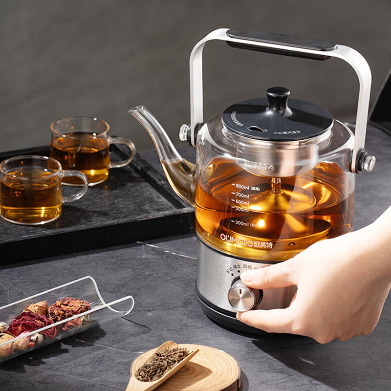欧美特煮茶器0.8L煮茶壶养生壶电水壶OMT-PC0805A高清大图