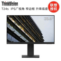 联想lenovo 商用办公专业显示器T24s 23.8英寸液晶/IPS/1920x1080(VGA+HDMI+DP接口)