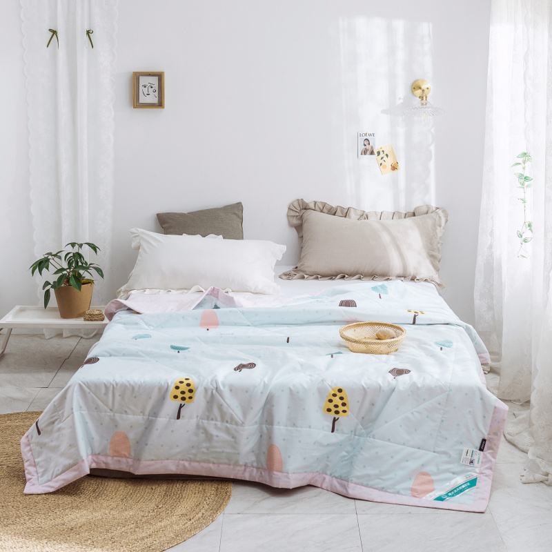 明超家纺被子纯棉夏季单人夏凉被空调被棉花被