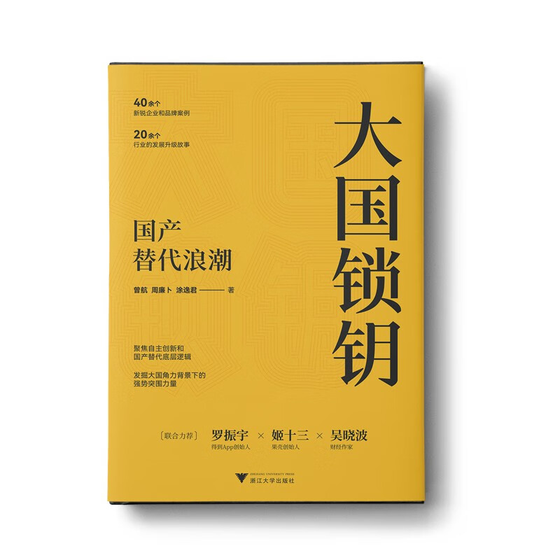 [正版]大国锁钥 国产替代浪潮 曾航等 著 罗振宇姬十三吴晓波 聚焦自主创新 国产替代底层逻辑 经济高清大图