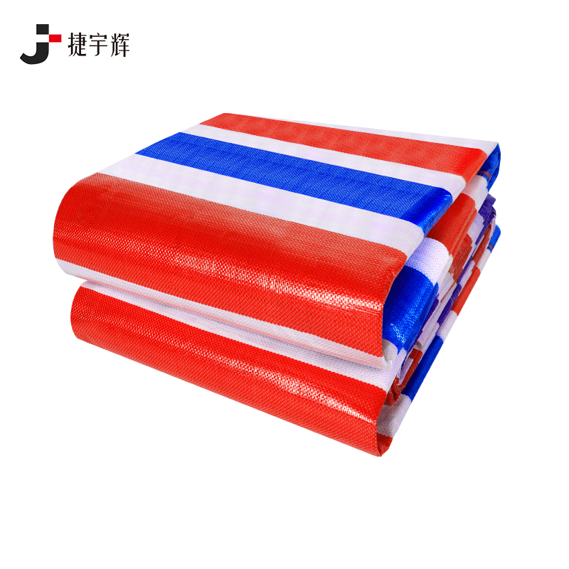 捷宇辉彩条布80克双膜双膜防水彩条布2*10m/张高清大图