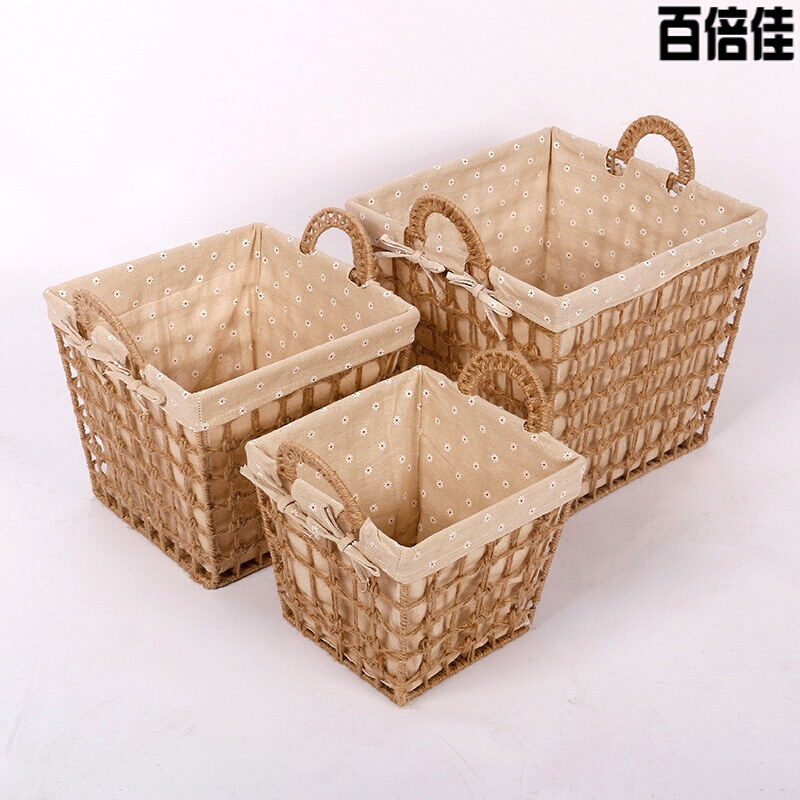 新款创意脏衣篓布艺洗衣篮客厅玩具衣服收纳整理篮脏衣服编织收纳篮壹德壹