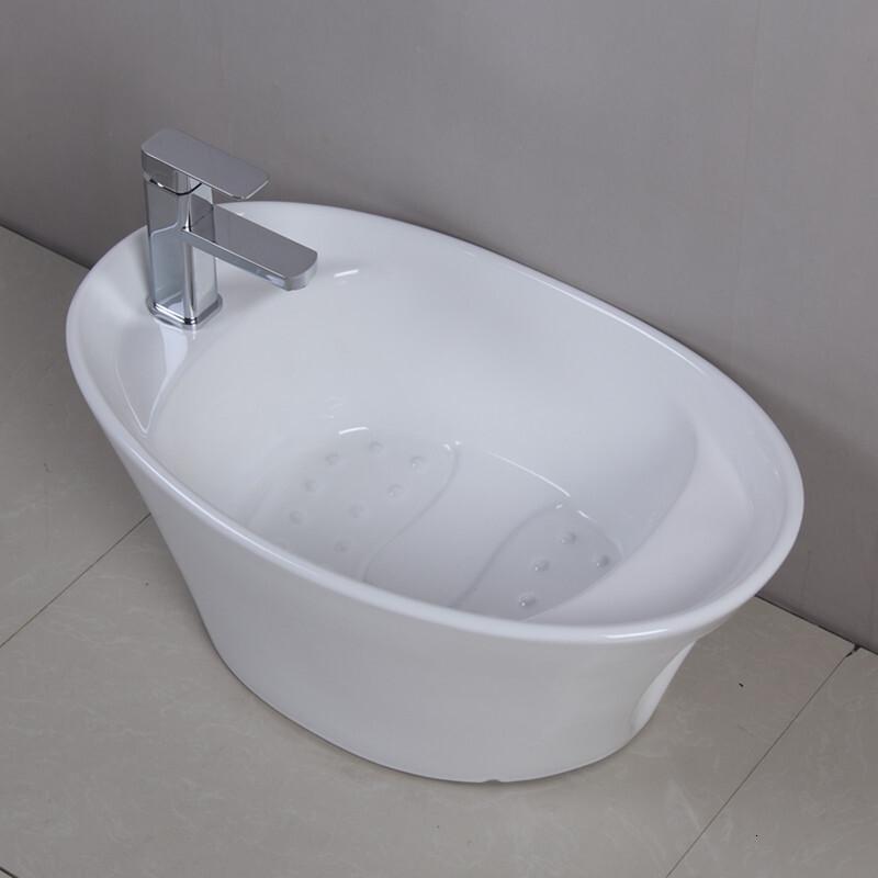 陶瓷洗脚盆洗脚池足浴盆拖地盆沐足盆按摩泡脚盆足疗盆妇洗器家用安心