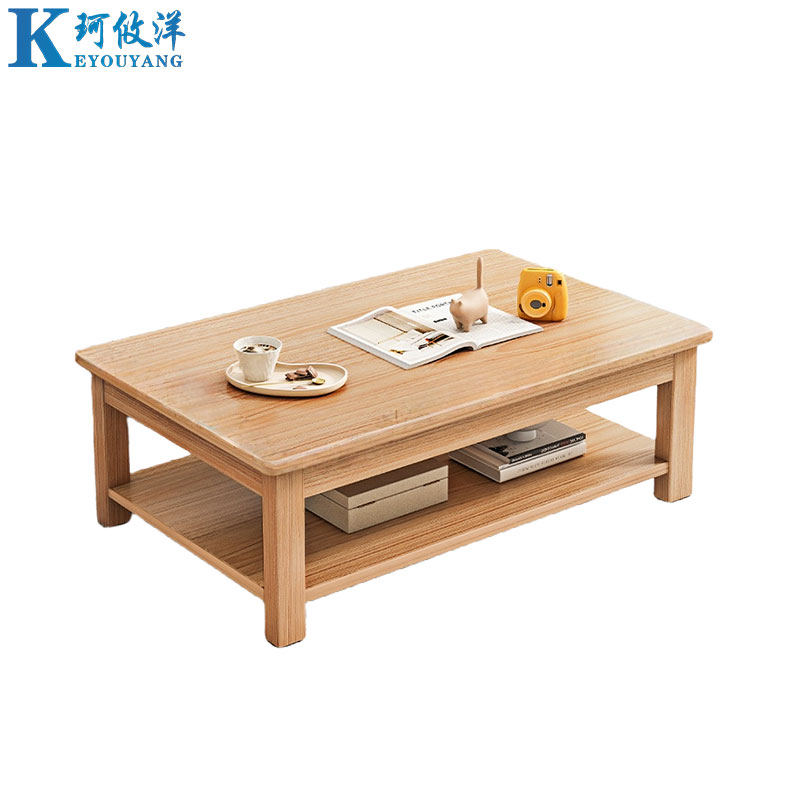 珂攸洋边几双层浅胡桃色1200*600*450mm张高清大图