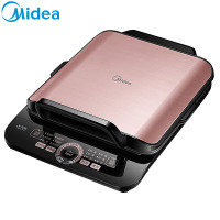美的(Midea) 煎烤机 MC-W2828JC01 速脆技术 上下盘单独加热下盘可拆洗易清洗家用多用途功能煎烤机电饼铛