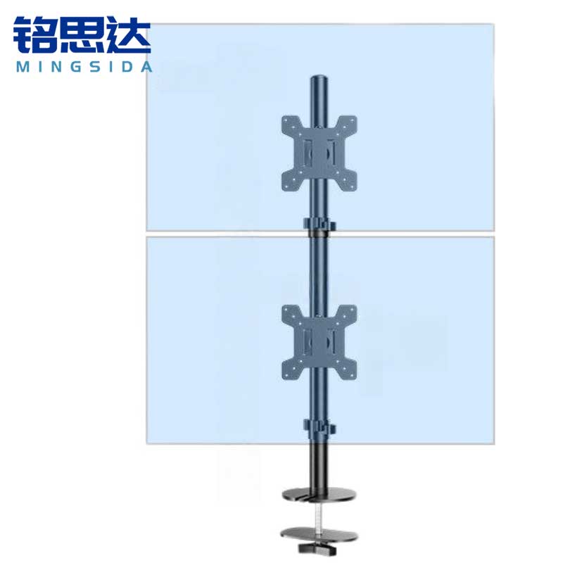 铭思达显示器支架上下双屏穿孔款个高清大图