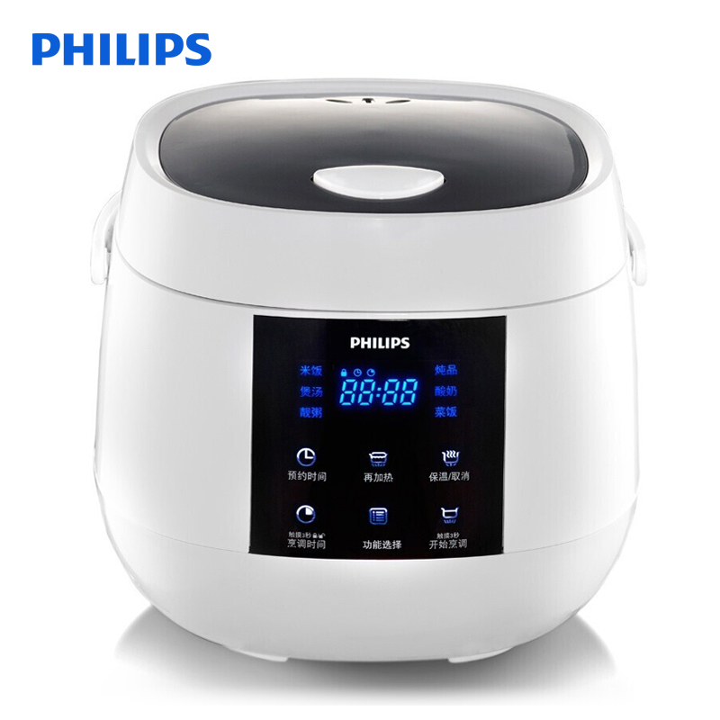 飞利浦(Philips)电饭煲HD3061/00合金内胆 可定时预约功能 2L容量 5大功能 6大菜单 底盘加热高清大图