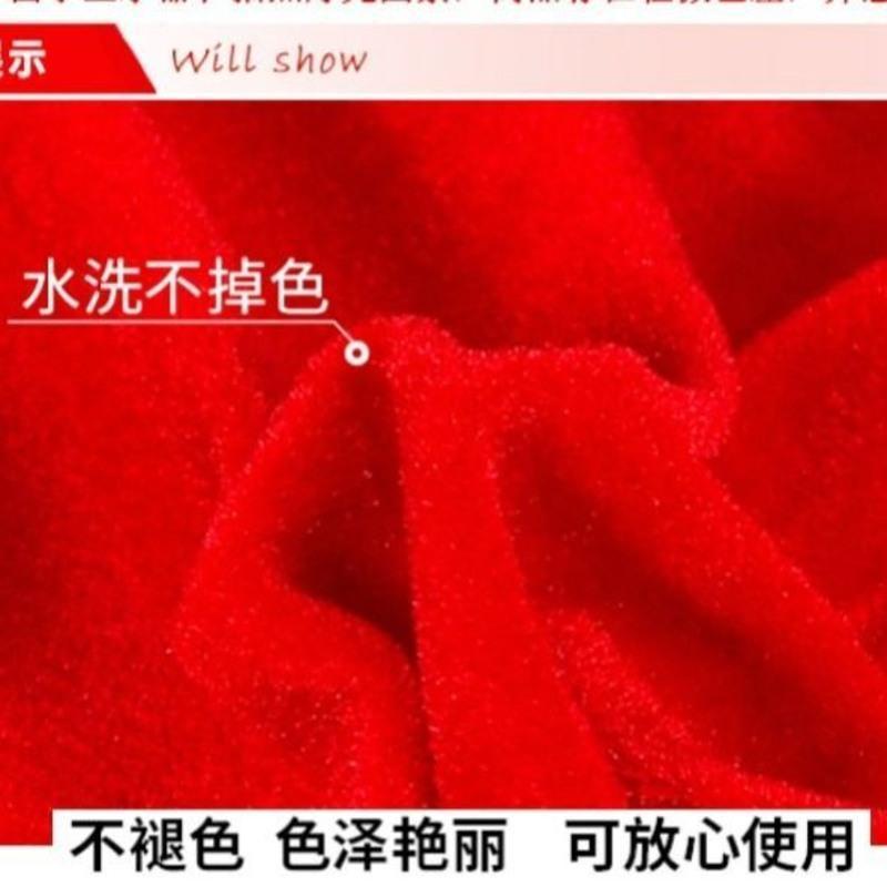 加厚金丝绒会议桌布展台丝绒折叠地摊货架布摆摊竹席展会佛堂黄布 酒红色 1米宽*1.6米长(一张布)