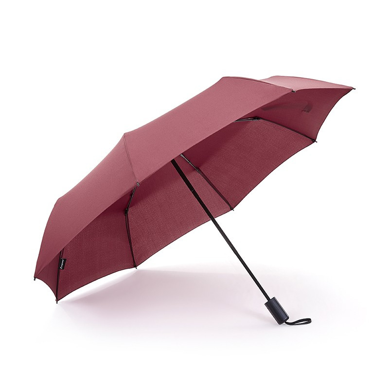 手开三折伞 DFJ-602-1 铁架和玻纤8骨晴雨两用伞 酒红(单位:把)