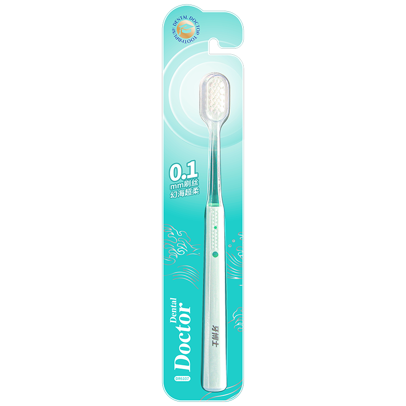 牙博士 幻海超柔水晶牙刷细软毛成人小巧刷头 家用护龈 幻海超柔牙刷 1支 随机颜色