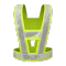 鸣固 反光背心防汛马甲反光衣反光背带跑步背心交通骑行马甲汽车安全警示马甲环卫 V字型反光背带荧光黄