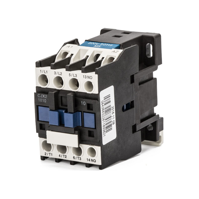 正泰 cjx2-1810 220v交流接触器 18a接触式继电器