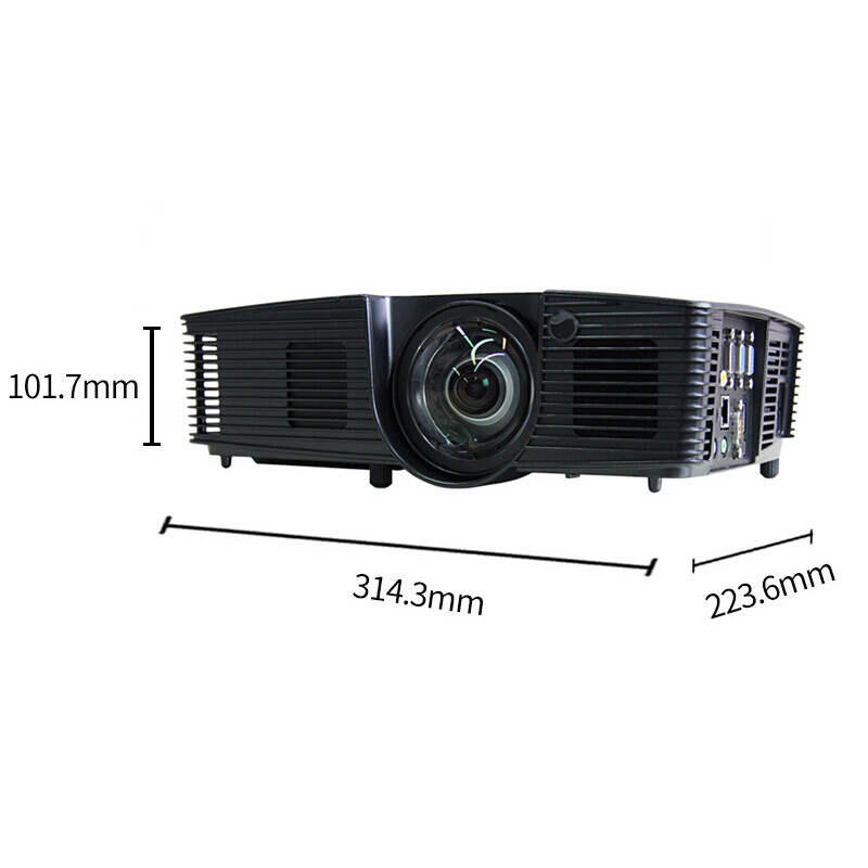 奥图码(Optoma)X318ST 办公商用投影机投影仪 (3300流明 梯形校正 短焦投影)