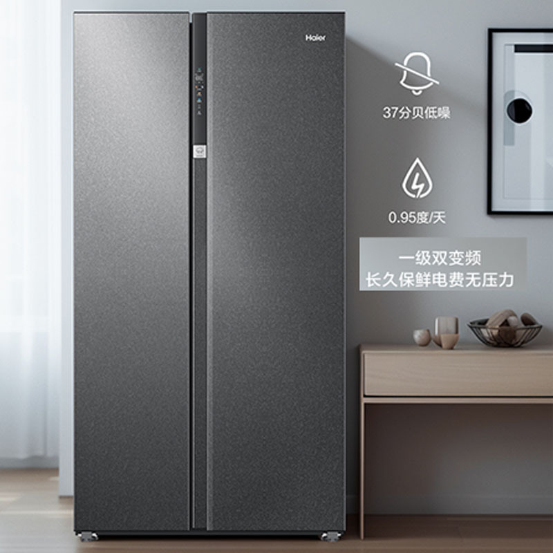 海尔(Haier)630升对开门超薄嵌入冰箱 AIP超净系统 阻氧干湿分储 一级 BCD-630WGHSS95S9U1