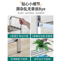 洛港 不锈钢鞋架简易放门口室内经济型鞋柜子鞋架收纳架多层