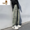 YANXU美式设计感小众oldschool牛仔裤男潮牌坠感直筒vibe风裤