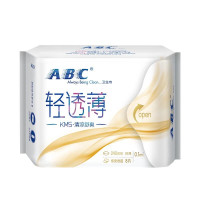 abc 卫生巾 日用 超薄0.1cm 240mm*单包8片装 KMS清凉舒爽 棉柔表层 姨妈巾