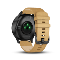 Garmin佳明vivomove HR光电心率监测智能时尚防水运动健身功能手表防水深度值50m（经典版 摩登黑）