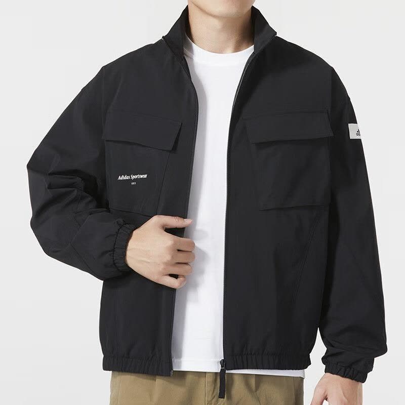 adidas/阿迪达斯外套运动休闲舒适梭织男装夹克IP4987 C图片
