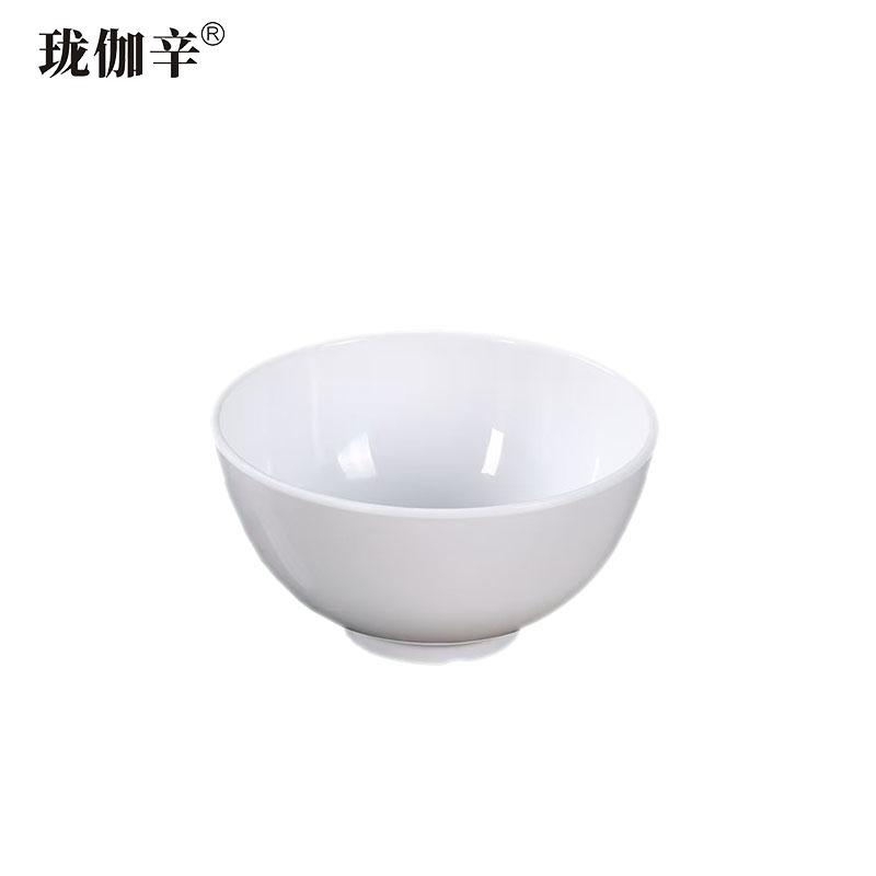珑伽辛 耐高温密胺米饭碗 4.5英寸/个高清大图