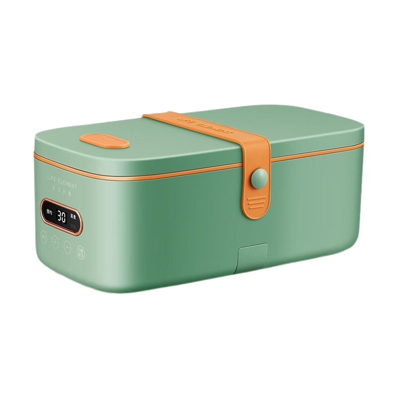 生活元素电热饭盒1L智能触碰方便快捷快速加热绿色F58-H01