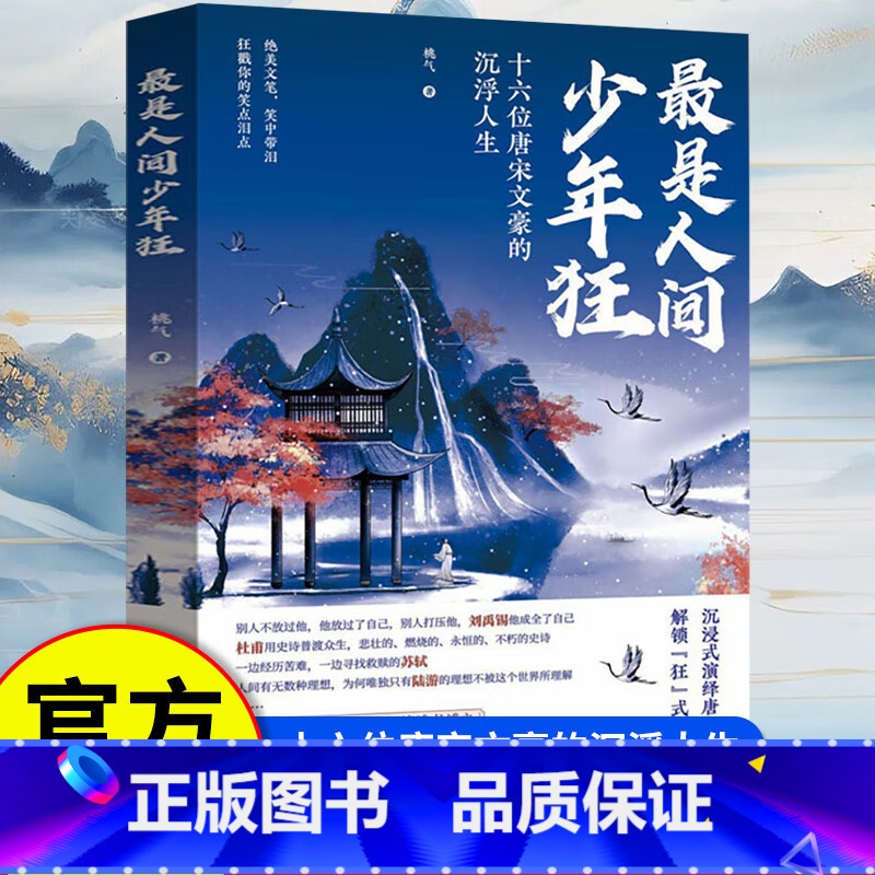 【单本】最是人间少年狂 【正版】是人间少年狂:十六位唐宋文豪的沉浮人生 刘禹锡杜甫苏轼陆游李白白居易人文诗词历史唐诗宋词