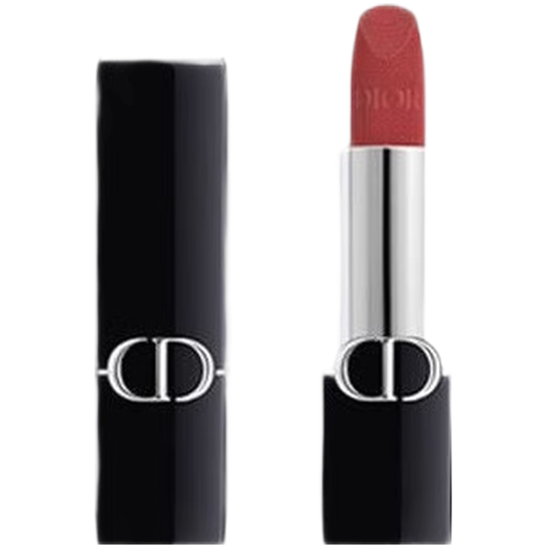 迪奥(Dior)哑光丝绒口红999#小样1支 经典烈焰蓝金缎光持久口红丝绒哑光