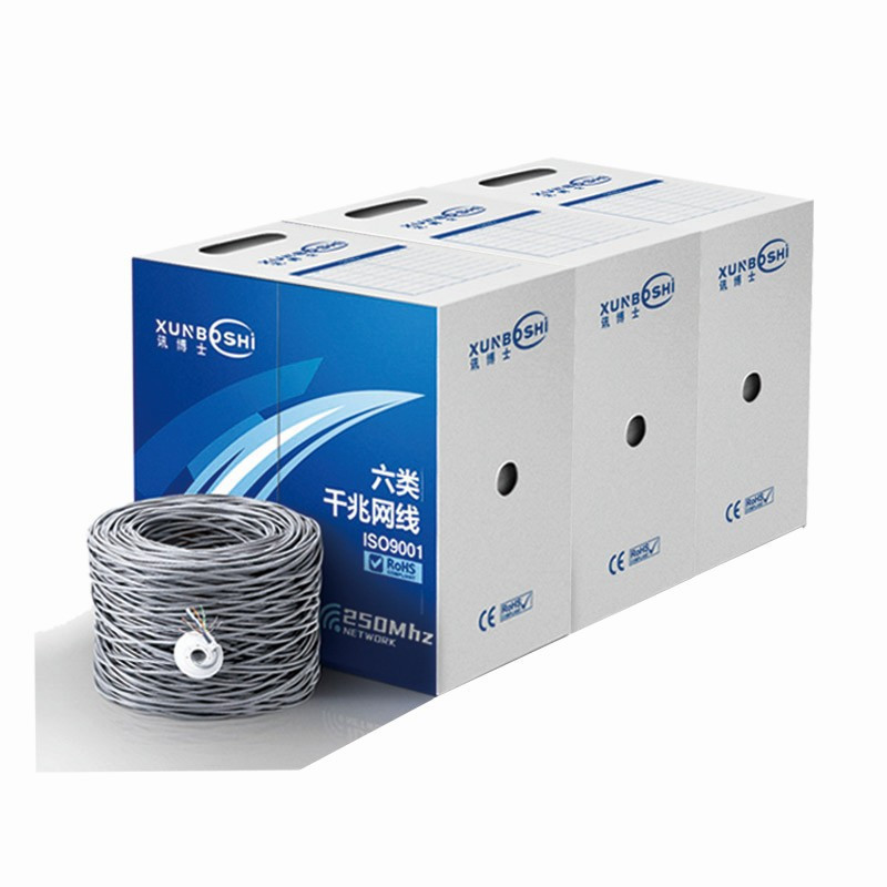 讯博士 RETHJS1300 超五类单屏蔽 网线 55米/箱 (计价单位：箱) 灰色高清大图