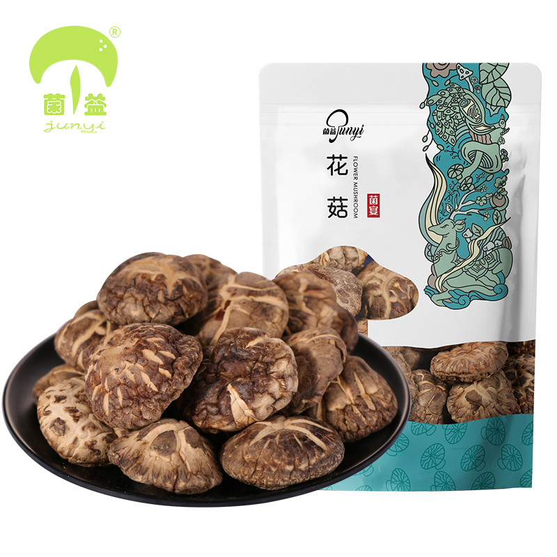 菌益 花菇干货100g袋装 香菇小花菇精选花菇子蘑菇特特 煲汤食材