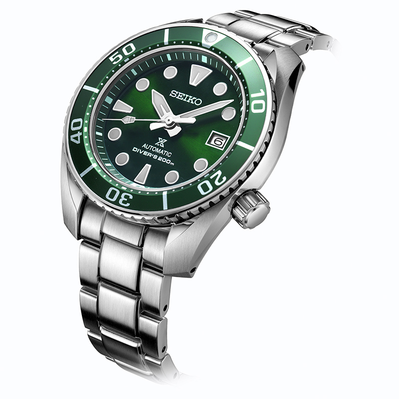 seiko精工6r手表男绿水鬼机械表200m潜水表新款小mm男表spb103j1
