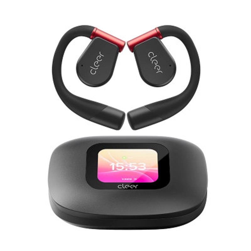 cleer ARC3 运动版暗夜红派克套装无线耳机挂耳式设计内置麦克风无线音乐享受高清大图