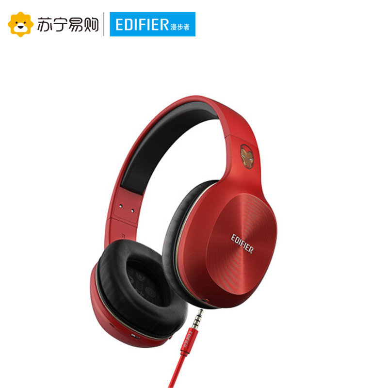 Edifier/漫步者 W808BT漫威蓝牙无线耳机音乐头戴式手机电脑通话耳麦 钢铁侠红