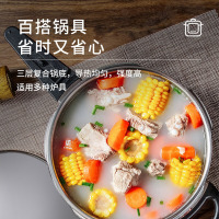 德国WMF福腾宝高压锅德国原装进口家用压力锅不锈钢高压锅 燃气灶电磁炉通用Perfect Element快易锅6.5L