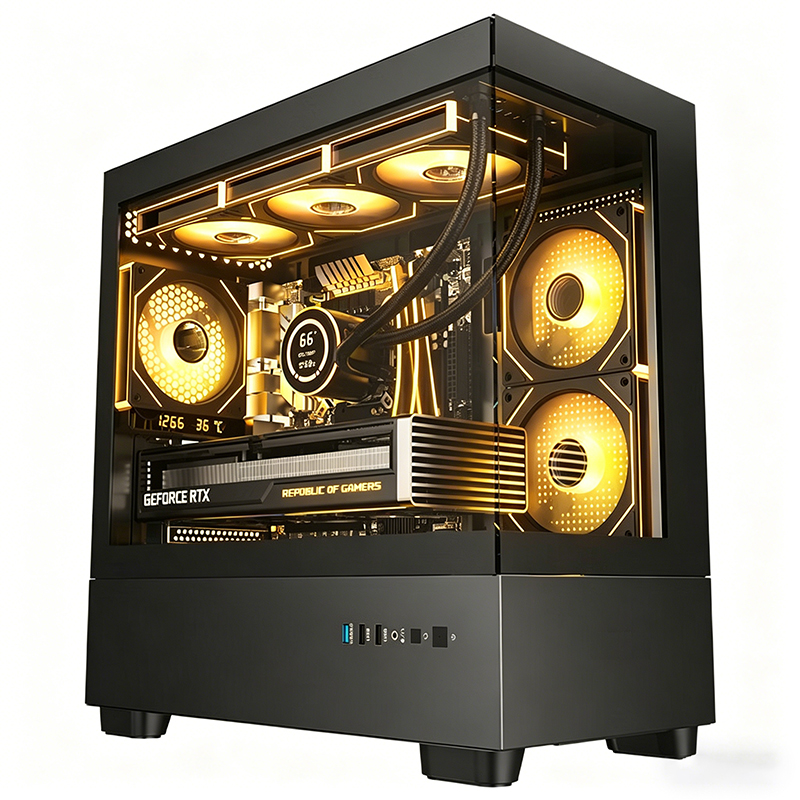 i9 14900KF/RTX5070Ti 16G独显DIY主机台式组装电脑电竞游戏AI智能直播视频剪辑14900KF主机高清大图