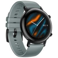 华为(HUAWEI)华为手表WATCH GT2 运动款 (42mm) 湖光青 麒麟芯片强劲续航蓝牙通话运动智能手表商务男女士通用手表