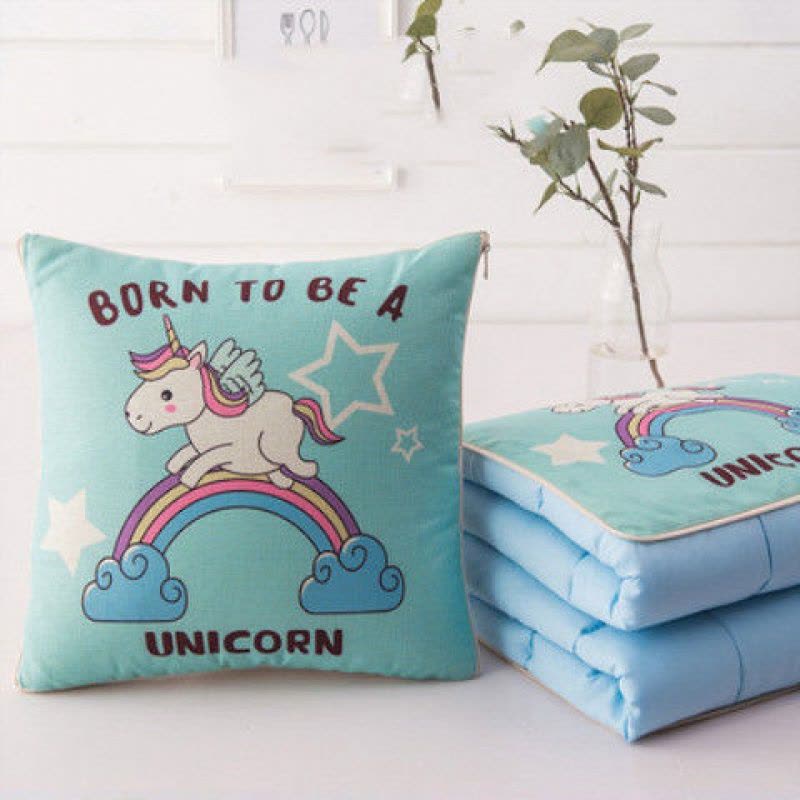 抱枕被子两用办公室午睡枕多功能枕头被折叠毯汽车靠垫靠枕空调被图片